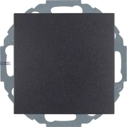 Berker 47441606 — SCHUKO Socket outlet hinged cover, enhanced contact protection, Adjustable in 45°step, B3/7