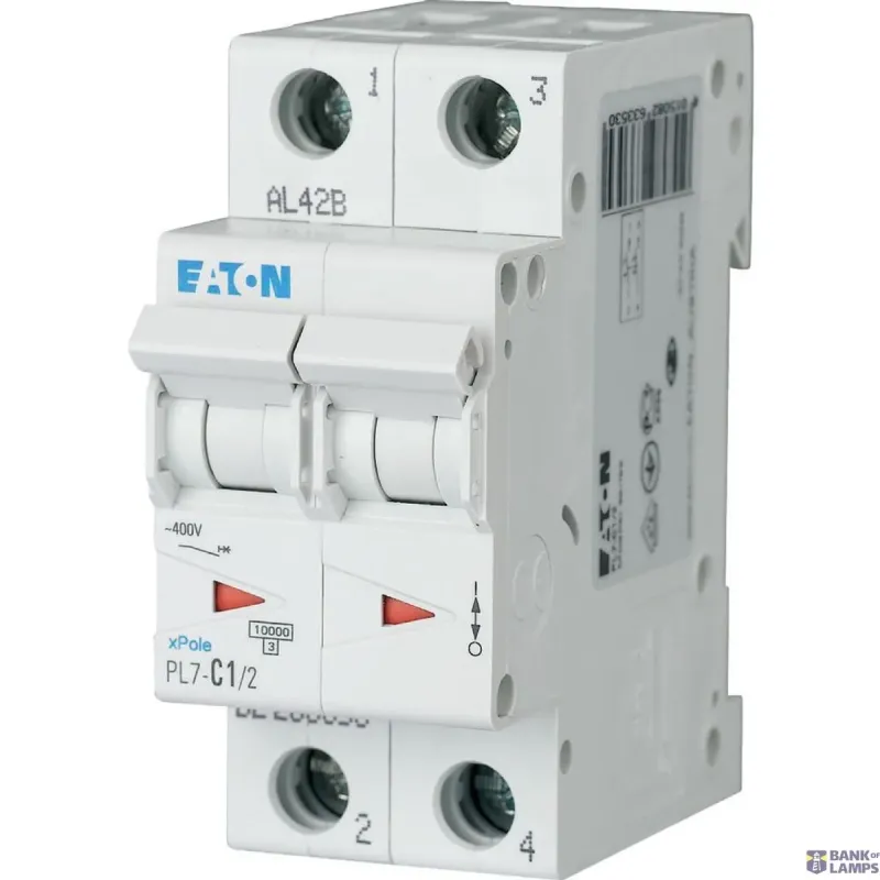 EATON PL7-C1/2 Miniature circuit breaker (MCB), 1 A, 2p 263353