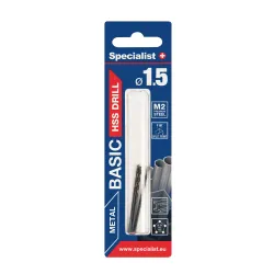 SPECIALIST+ Metal drill bit BASIC, 1.5 mm, 3 pcs