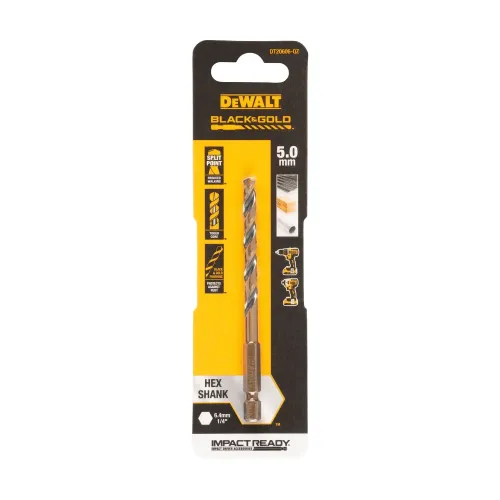 DeWalt Metāla urbja uzgalis HEX 1/4, 5,0 mm, DeWALT 26-5-DT20606