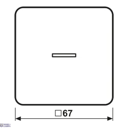 Jung CD590KO5WW — Rocker CD, 1-Gang, White, 67 mm x 67 mm, Duroplastic, With Lens Jung CD590KO5WW — Rocker CD, 1-Gang, White, 67 mm x 67 mm, Duroplastic, With Lens