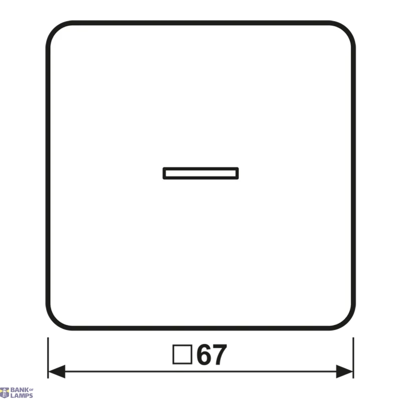 Jung Rocker CD, 1-Gang, White, 67 mm x 67 mm, Duroplastic, With CD590KO5WW