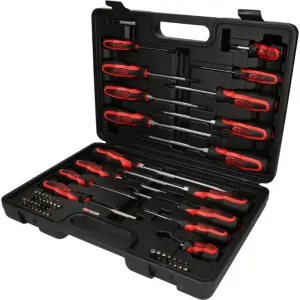 Skrūvgriežu komplekts ERGOTORQUEplus, 39 gab. 39-osaline, KS Tools