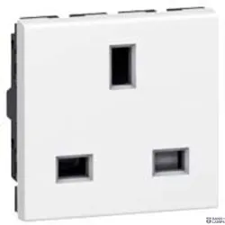 Legrand 077505 — розетка Outlet Mosaic 2P+E, 13A, 2 Modules, White, 250V