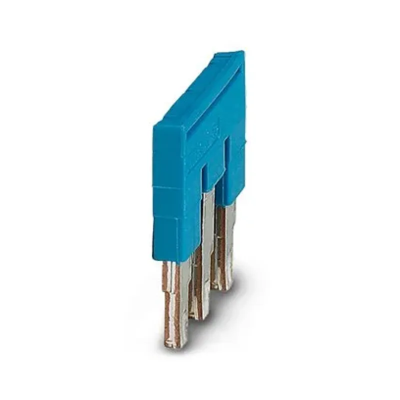 Phoenix Contact Plug-In Bridge FBS 3-5 BU, 3-Position, 5.2mm Pitch, 24A 3036880