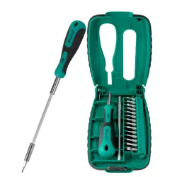 Precīzijas elektronisko skrūvgriežu komplekts 15 daļas SD-9804 Pro'sKit