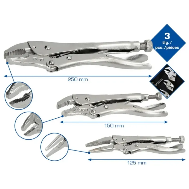 Brilliant Tools Satvērējatslēgu komplekts, 3-gab., Brilliant Tools BT065003
