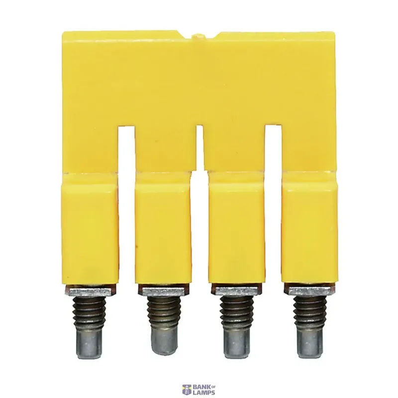 Weidmüller Terminal Block Cross-Connector when screwed in, yellow, 32 1053860000