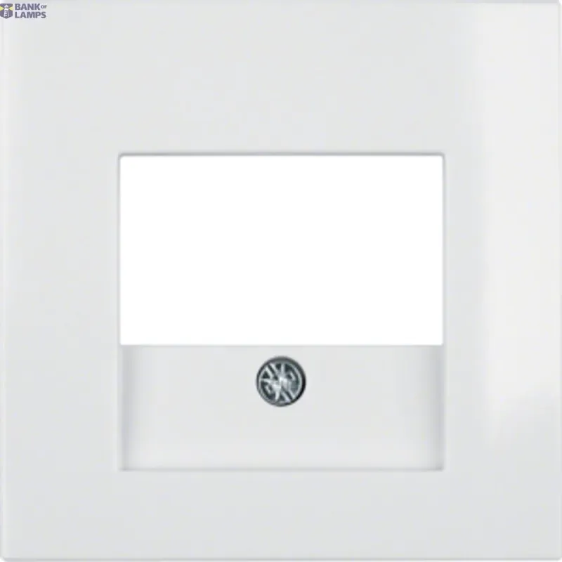 Berker Centre plate TAE cut-outlet, S.1/B.3/B.7, Polar White glossy 10338919