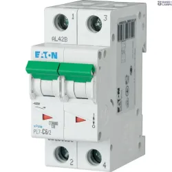 EATON 262761 — PL7-B6/2 Miniature circuit breaker (MCB), 6 A, 2p, characteristic: B EATON 262761 — PL7-B6/2 Miniature circuit breaker (MCB), 6 A, 2p, characteristic: B