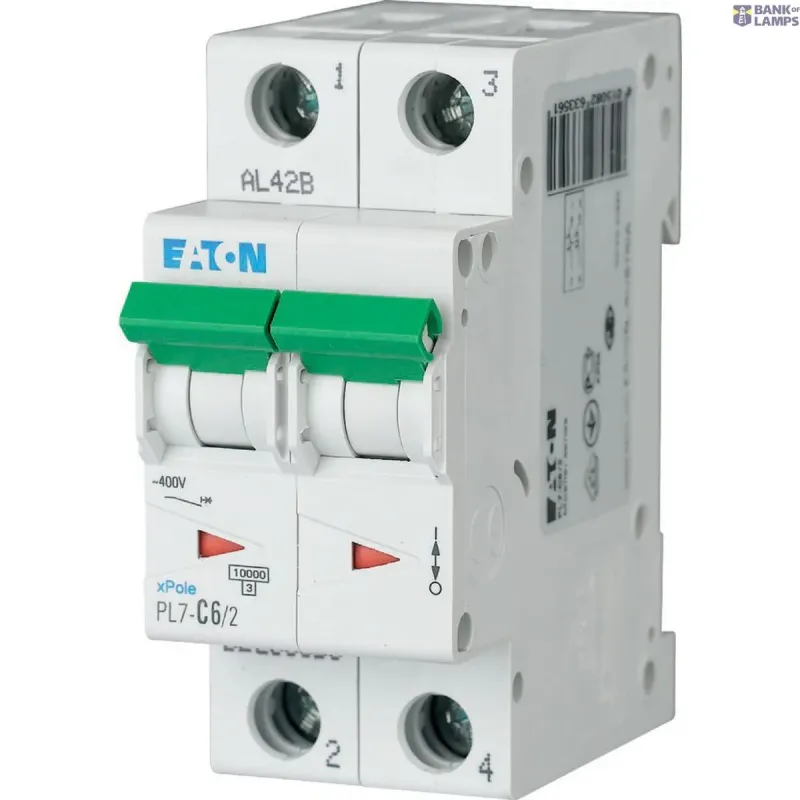 EATON PL7-B6/2 Miniature circuit breaker (MCB), 6 A, 2p 262761