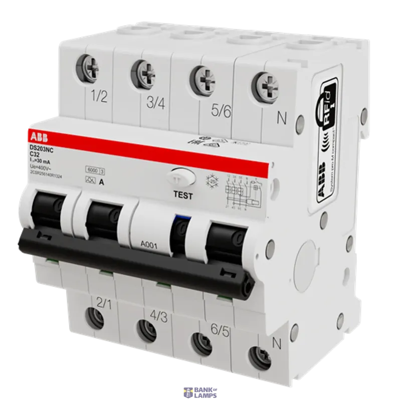 ABB DS203NC C32 A30 Residual Current Circuit Breaker with 2CSR256140R1324