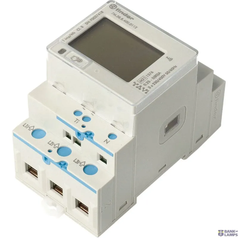 FINDER Multif.energy meter/3 ph.LCD/80A/3x230/400VAC/2 7M3884000112