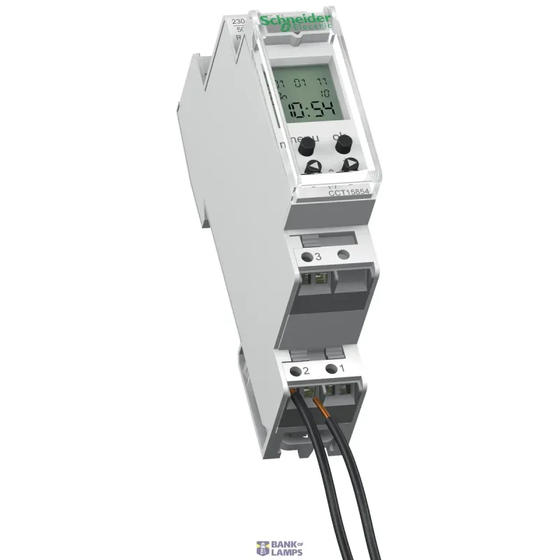 Schneider Electric Programmable Digital Time Switch Acti9 IHP, 16 A, 24 hours CCT15854