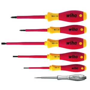 Wiha 41489 — Electritic skrūvgriezis set VDE 1000 V SoftFinish 6 pcs.
