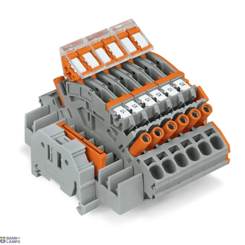 WAGO Compact Terminal Block 6 mm², Multicoloured, For 3-Phase 2007-8876