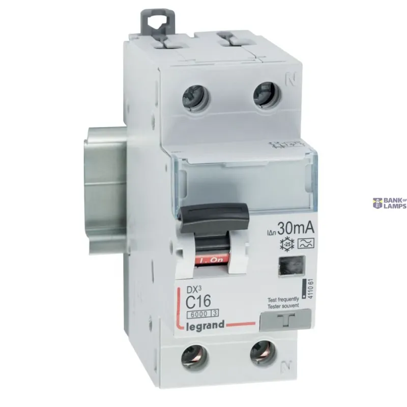 Legrand Residual Current Circuit Breaker with Overcurrent 411061