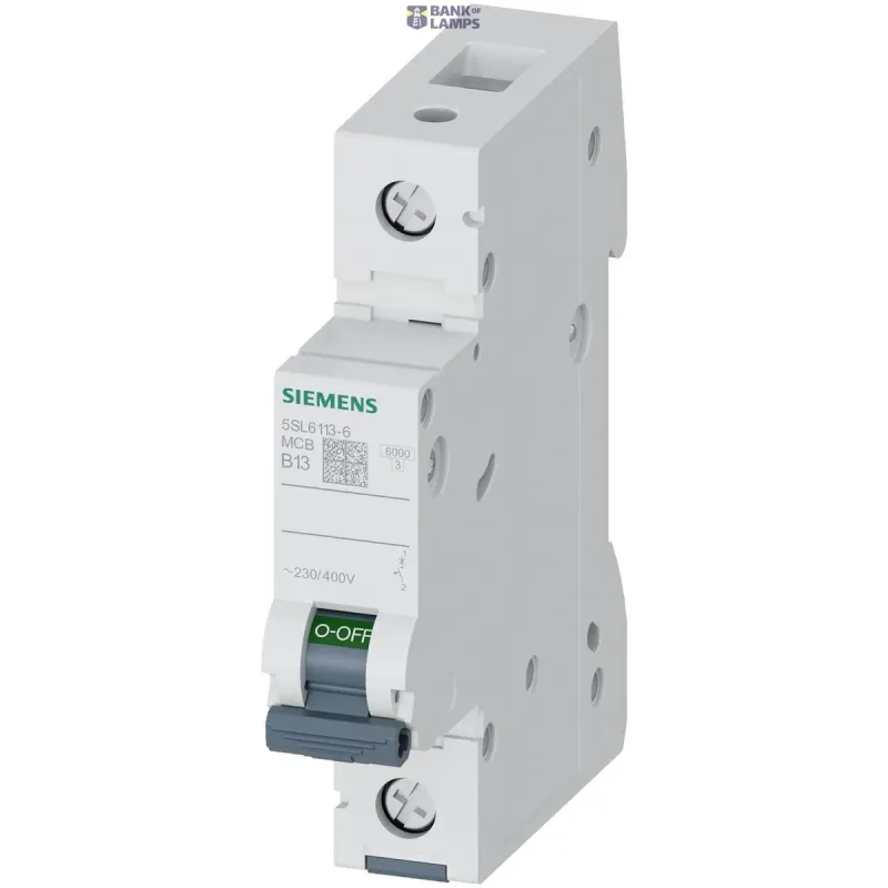 Siemens Miniature circuit breaker 230/400 V 6 kA, 1-pole, B, 13 A 5SL6113-6