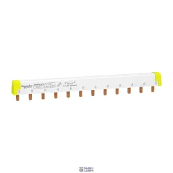 Schneider Electric A9XPH312 — Comb Busbar Multi9 Acti9, 100 A, IP20, White (RAL 9003), Number Of Ways: 4 Ways 3 L