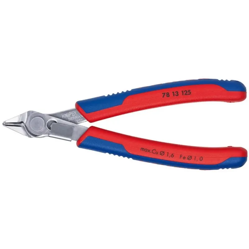 Knipex Elektriķu asknaibles INOX 125 mm D1,6 mm, DR ar atsperi 7813125