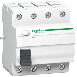Schneider Electric A9Z05425 — Residual Current Circuit Breaker Acti9 ID K Biconnect 4P, 25A, ID K - Residual Current - 30mA - Type AC