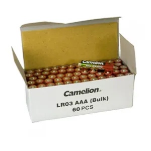 Elementi Alkaline, AAA, LR03, CAMELION, 60 gab. Elementi Alkaline, AAA, LR03, CAMELION, 60 gab.