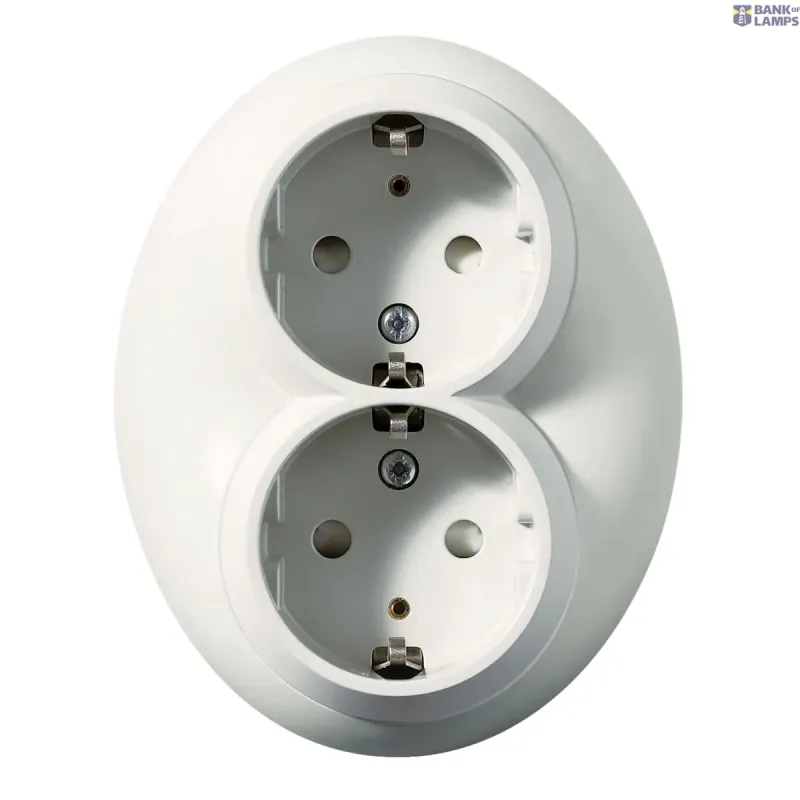 Schneider Electric Socket Outlet Renova, 2P + E, 16A, 250V AC, White WDE006885