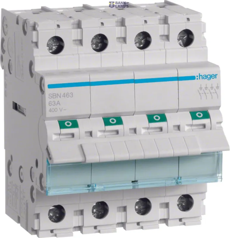 Hager Switch 63 A Switch SBN463