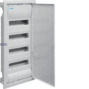 Hager VU48NC — Small Distributor Volta Flush-mounted 4x12 PLE, IP30, protection class II, sheet steel door