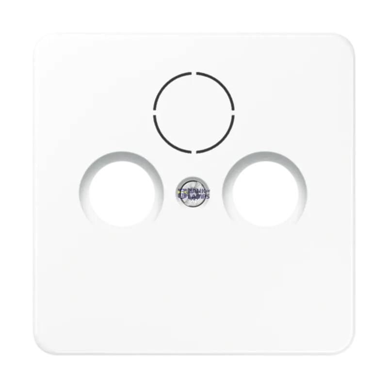 Jung TV-FM Socket-Sat Socket Centre Plate CD, 1-Gang, For CD561SATWW