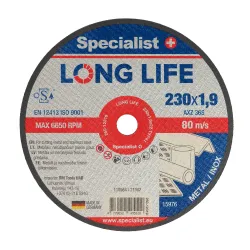 SPECIALIST+ Metal Cutting disks LONG LIFE, 230 x 1.9 x 22 mm