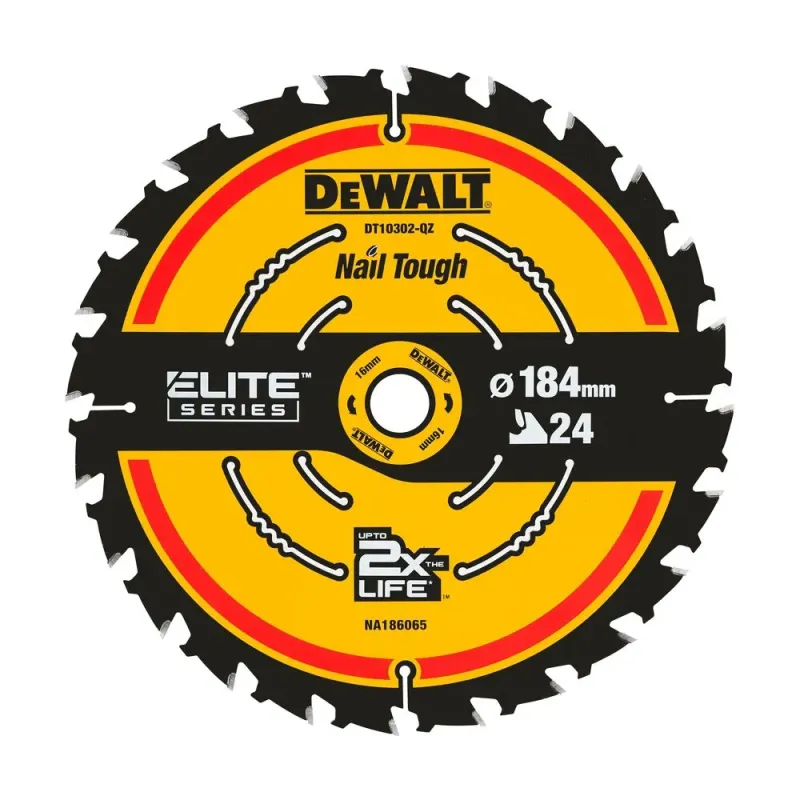 DeWalt Ripzāģis kokam DeWalt ELITE CSB 184x16mm 24T 11-DT10302