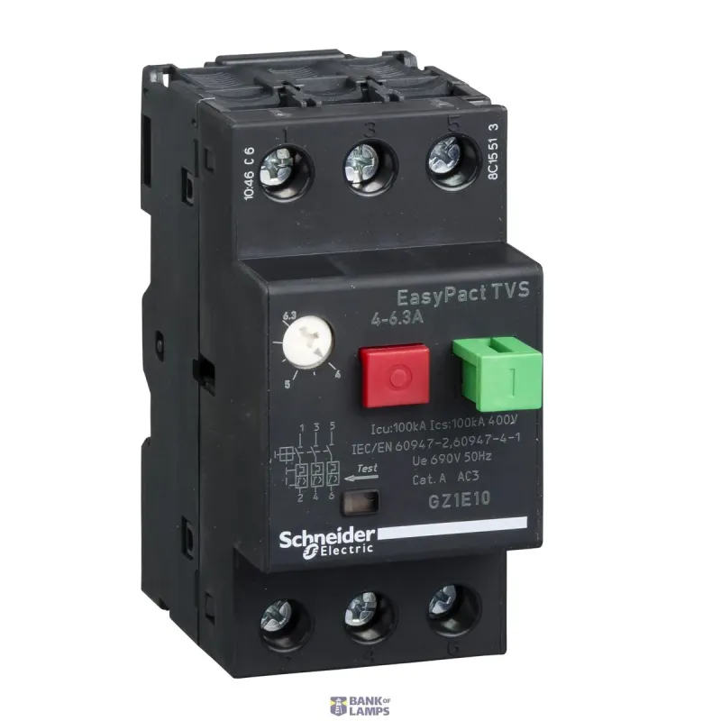 Schneider Electric Motor Protection Circuit Breaker Easypact Switch, 6.3 A GZ1E10
