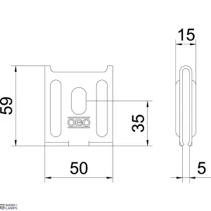 OBO Bettermann 6016421 — K12 1818 A2 Wall fastener for mesh cable tray 50x59 OBO Bettermann 6016421 — K12 1818 A2 Wall fastener for mesh cable tray 50x59