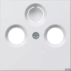 Gira 086903 — Cover for Coaxial Antenna Socket System 55 Pure White Glossy