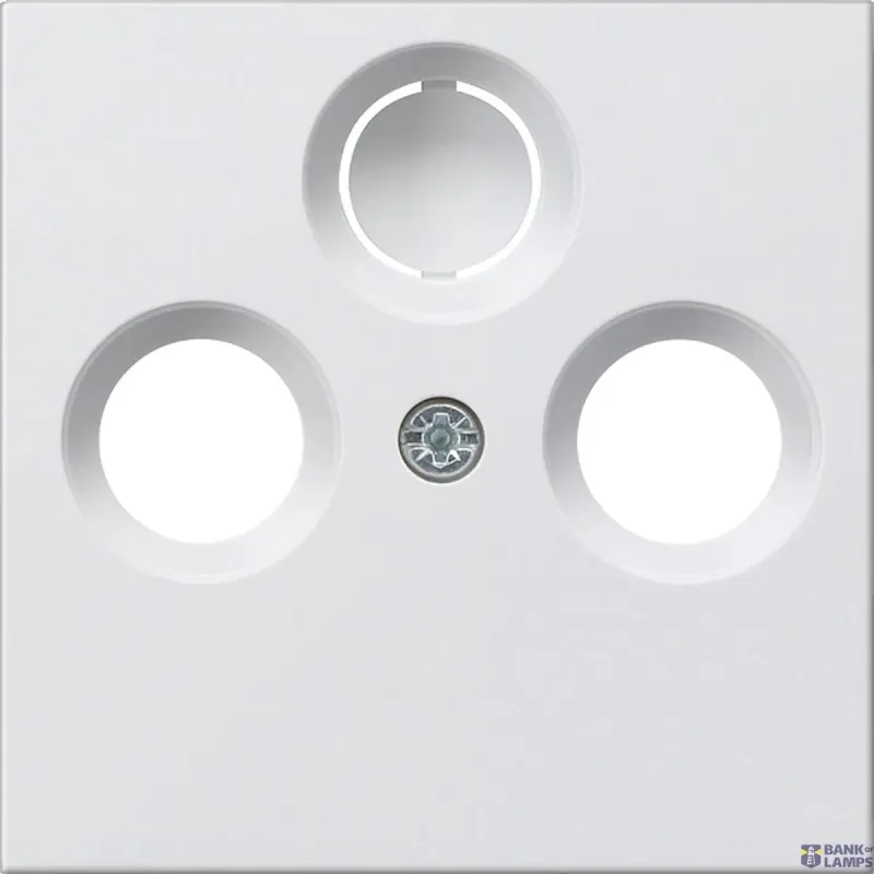 Gira Cover for Coaxial Antenna Socket System 55 Pure White Glossy 086903