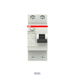 ABB 2CSF202004R1250 — FH202 AC-25/0.03 Residual Current Circuit Breaker 2P AC type 30 mA