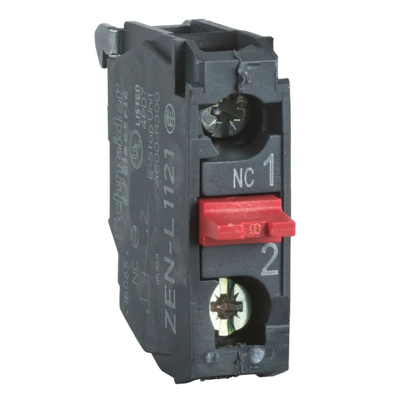 Schneider Electric Contact Block Harmony XALD, 1NC, IP20, Silver ZENL1121