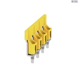 Weidmüller 1055460000 — Terminal Block Cross-Connector when screwed in, yellow, 112 A Poles 4 P 16.00 Ins Yes W 9.85 mm Weidmüller 1055460000 — Terminal Block Cross-Connector when screwed in, yellow, 112 A Poles 4 P 16.00 Ins Yes W 9.85 mm