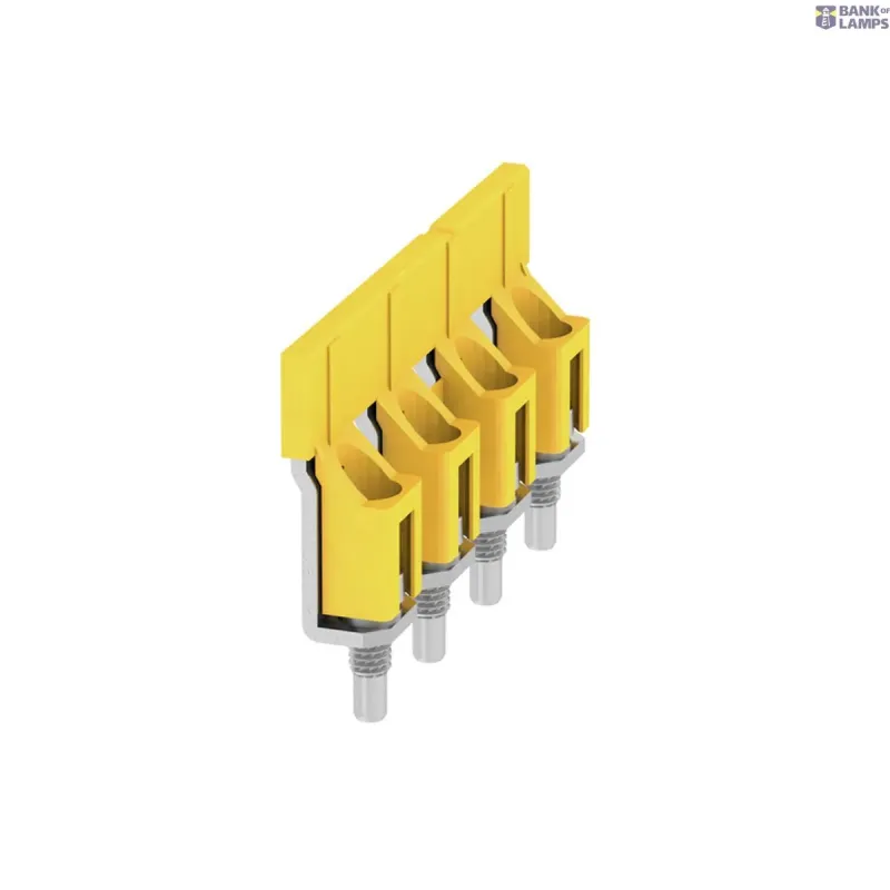 Weidmüller Terminal Block Cross-Connector when screwed in, yellow, 112 1055460000