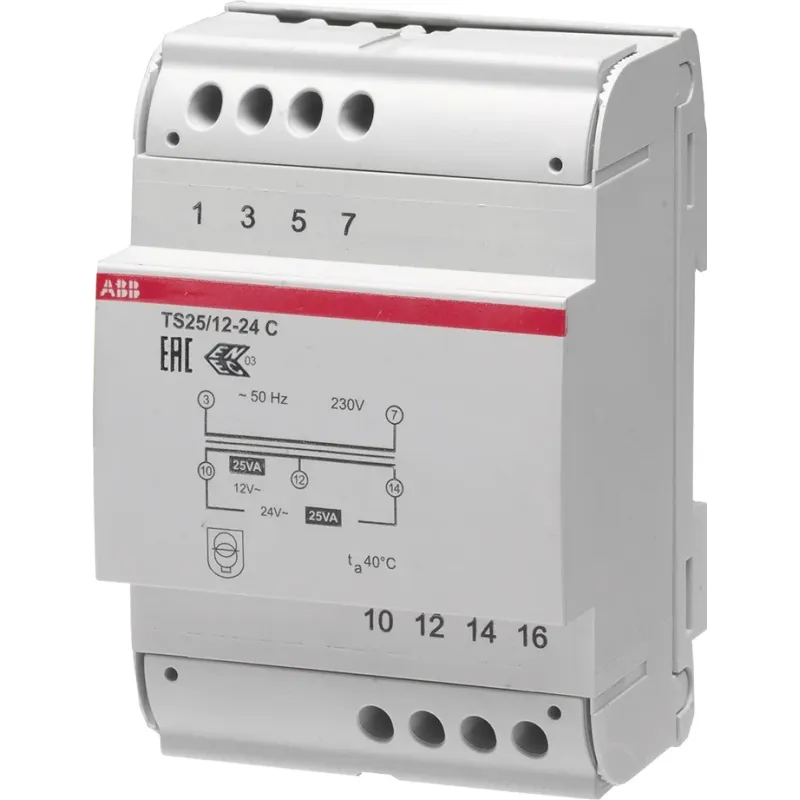 ABB TS 25/12-24 C Safety isolating transformer 2CSM251043R0811