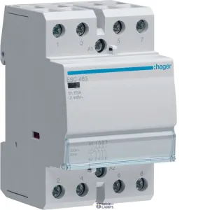 Hager ESC463 — kontaktors 63 A, 4NO, 230 V