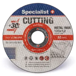 SPECIALIST+ Metal Cutting disks CUTTING, 125 x 1.2 x 22 mm
