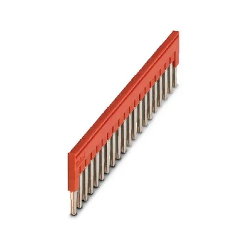 Phoenix Contact Plug-In Bridge FBS 20-5, 20-Position, 5.2mm Pitch, 24A, Red 3030226