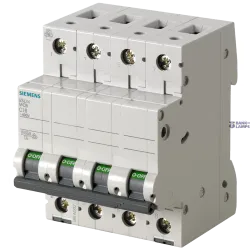 Siemens 5SL4463-7 — Miniature circuit breaker 5SL4 4P 63A C-curve 400V 10kA Siemens 5SL4463-7 — Miniature circuit breaker 5SL4 4P 63A C-curve 400V 10kA