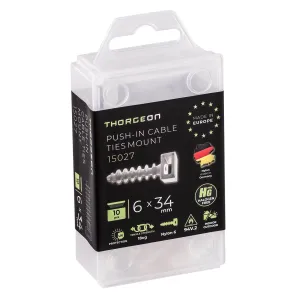 THORGEON 15027 — Screw Saddle Cable Support 6x34 white (10 pcs) THORGEON 15027 — Screw Saddle Cable Support 6x34 white (10 pcs)