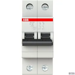 ABB 2CDS212001R0324 — SH202-C32 Miniature Circuit Breaker - 2P - C - 32 A ABB 2CDS212001R0324 — SH202-C32 Miniature Circuit Breaker - 2P - C - 32 A