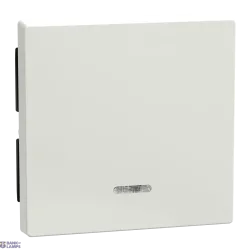 Merten by Schneider Electric 436019 — Rocker with control window, polar white glossy, System M Merten by Schneider Electric 436019 — Rocker with control window, polar white glossy, System M