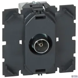Legrand 067382 — TV Socket Outlet , 2400MHz, 2 Modules, Module-Frame Mounting, Anthracite, D9.52 Legrand 067382 — TV Socket Outlet , 2400MHz, 2 Modules, Module-Frame Mounting, Anthracite, D9.52