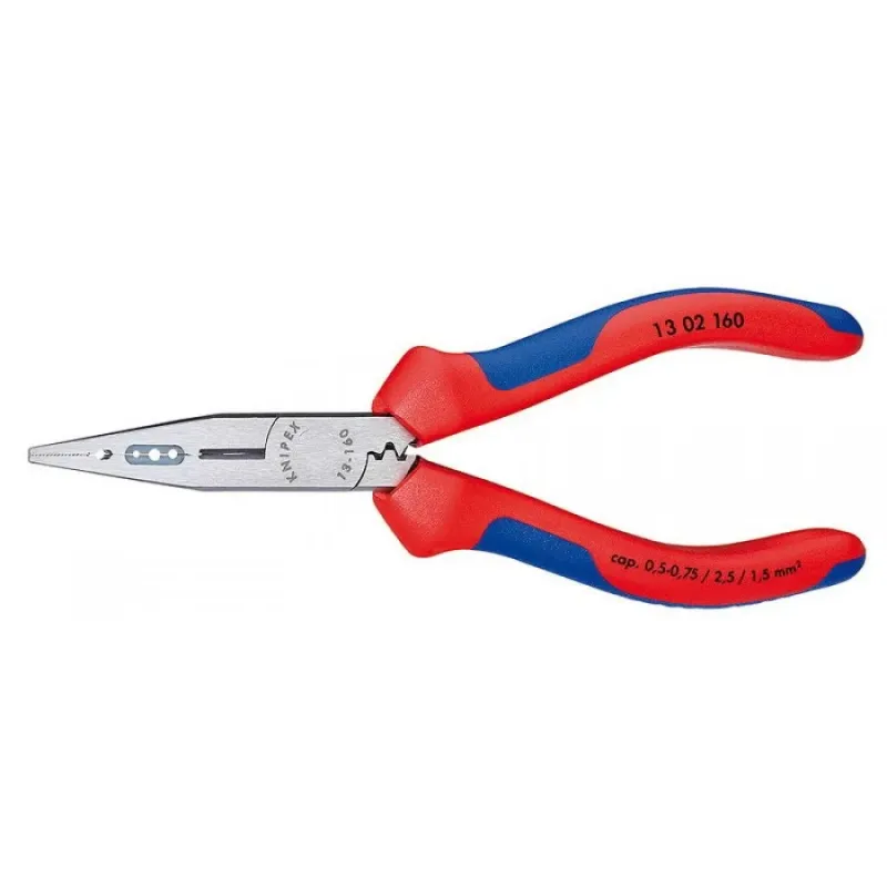 Knipex Knaibles elektriķim 160 mm 0,5-0,75/1,5/2,5 mm², Comfort 1302160